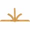Ekena Millwork Redmond Rough Sawn Timber Gable Bracket, Western Red Cedar, 72"W x 48"H x 2"D x 4"F, 16/12 Pitch GBW072X48X0204RED00RWR - alternate 2